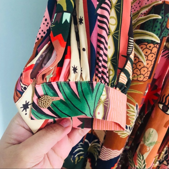 NWT Farm Rio Mystic City Wrap Jumper size large - Picture 11 of 16